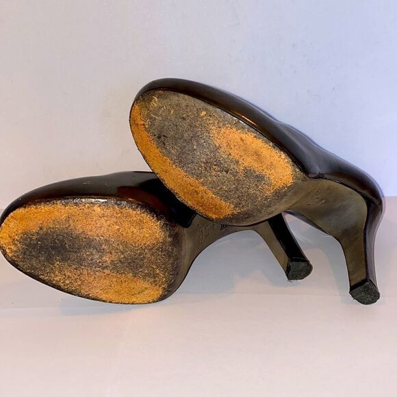 Theory Metallic Grey Pumps Size 36.5 EU Metallic Bronze Color - Picture 9 of 11